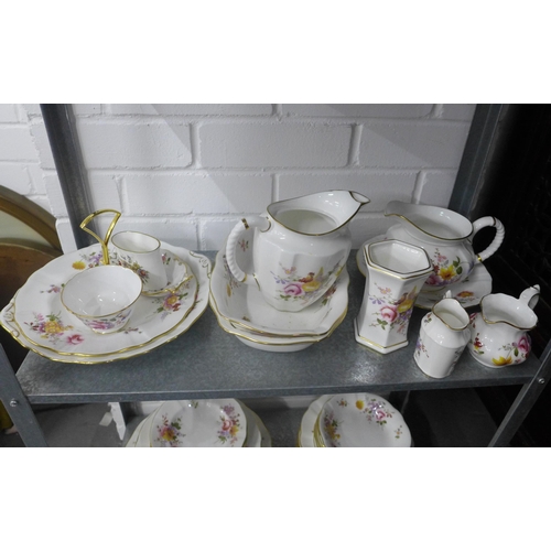 452 - A quantity of Derby Posies, Royal Crown Derby table wares to include a teaset, dinner set and small ... 