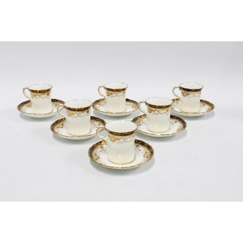 454 - Hammersley & Co six piece coffee cups and saucers (6)