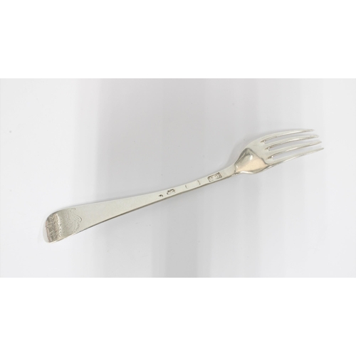 47 - An unusual 18th century Scottish silver hanoverian pattern fork, circa 1760, Coline Allan, Aberdeen,... 