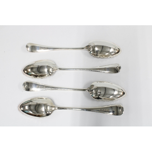 72A - Cased set of four Epns berry spoons (4)