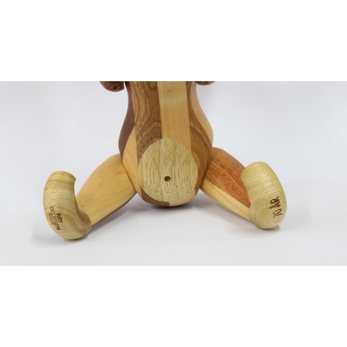 459 - Kay Bojesen (Danish,1886-1958) limba wood and teak articulated Monkey figure, originally designed in... 