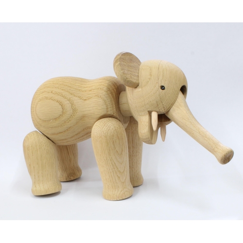 460 - Kay Bojesen (Danish,1886-1958) teak articulated Elephant figure, originally designed in 1951, this m... 