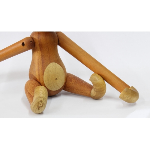 463 - Kay Bojesen (Danish,1886-1958) limba wood and teak articulated Monkey figure, originally designed in... 