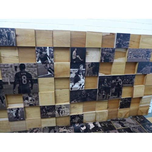 464 - THIS IS MELWOOD - a  wooden LFC photographic montage, from the Players and Staff Canteen at Liverpoo... 