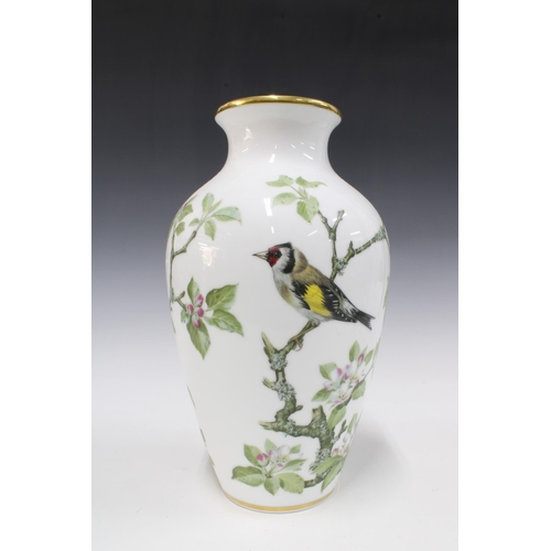 140 - 'The Woodland Bird' porcelain baluster vase, 29cm.