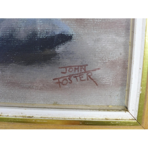 167 - John Foster, pastel of an elderly man, signed and framed under glass, 45 x 60cm