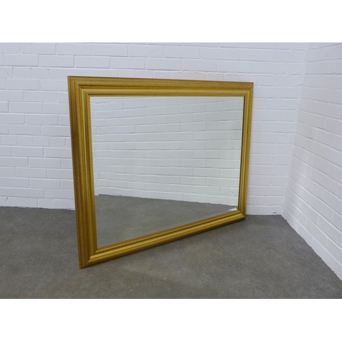 246 - Gilt framed rectangular wall mirror, 120 x 95cm.