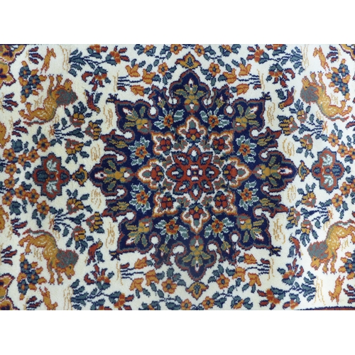 249 - Rami Persian style rug, allover foliate design, 145 x 80cm.