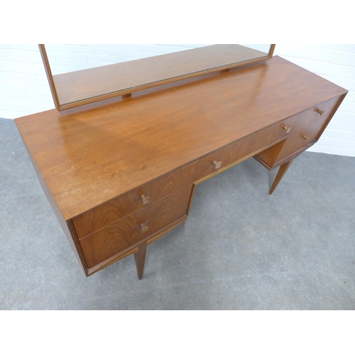 286 - A.H McIntosh & Co teak dressing table,  141 x 118 x 46cm.