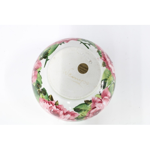 348 - Rare Wemyss Ware 'C'est pour Bebe' bowl, decorated with cabbage roses, with impressed and printed ba... 