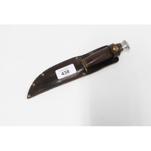 438 - William Rodgers (Cut My Way) Scouts knife with leather sheaf