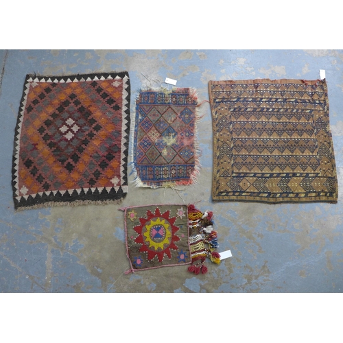 460 - Four Persian / Eastern prayer mats, 72 x 78cm. (4)