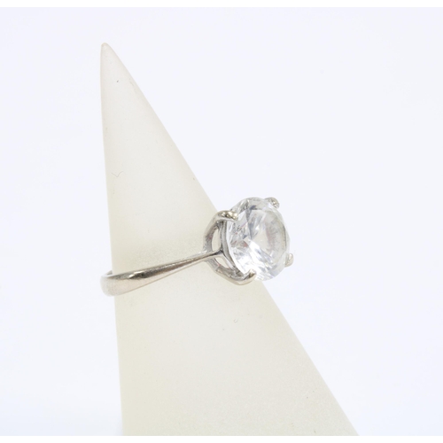 5 - 18ct white gold solitaire ring, stamped 750 with Birmingham 1979 hallmark, together with a silver to... 