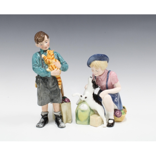 109 - Two Royal Doulton figures, 'The Homecoming' HN3295 no. 4809, and 'Welcome Home' HN3299 No. 2995, tal... 
