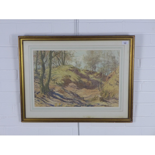 160 - Alex MacPherson (Scottish fl.1925 - 55) 'Woodland' watercolour on paper, signed and framed under gla... 