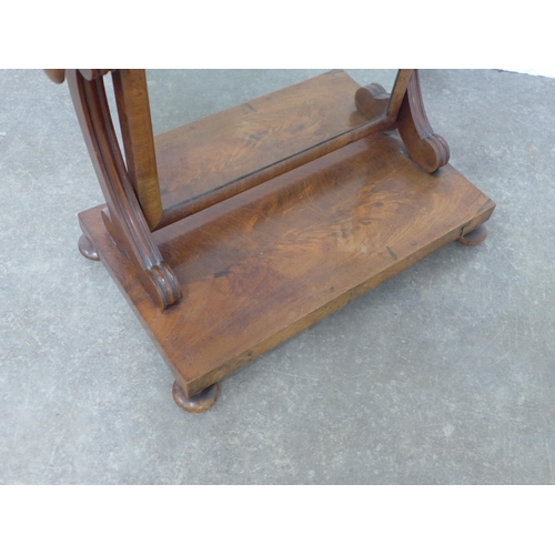 263 - 19th century mahogany dressing table mirror, 52 x 64cm.