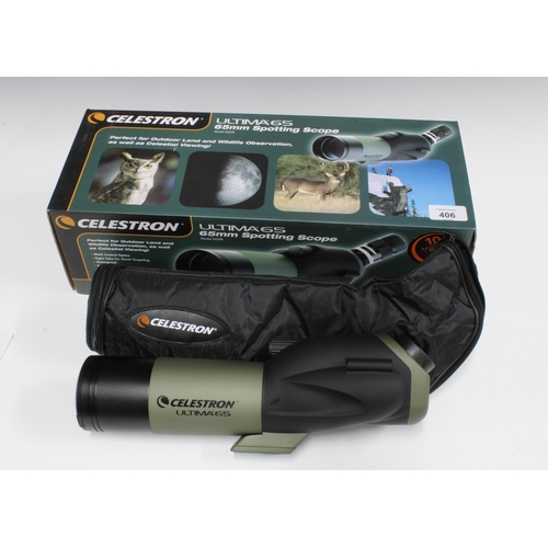 406 - Celestron Ultima 65 65mm spotting scope, model 52248