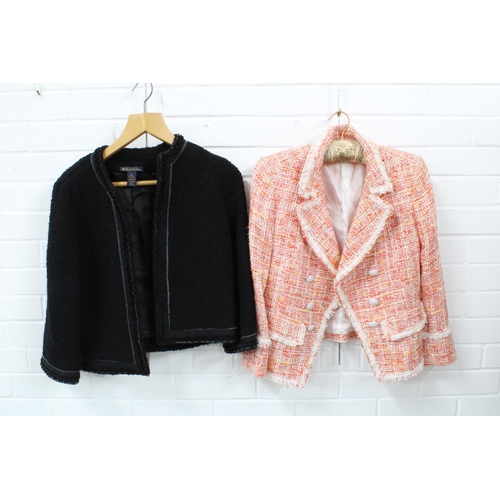 408 - Vintage fur coat, together with two jackets and a collection of fashion handbags (a lot)