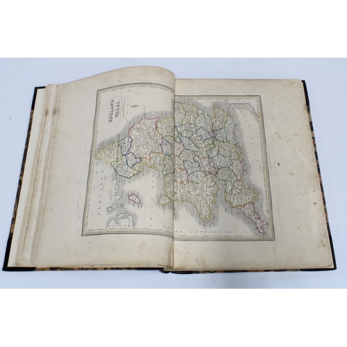 129 - 'General Atlas of the World' published by Ackerman & Co, London, re-bound, 28 x 37cm