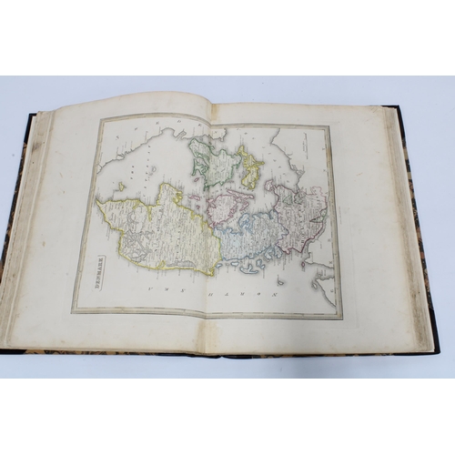 129 - 'General Atlas of the World' published by Ackerman & Co, London, re-bound, 28 x 37cm