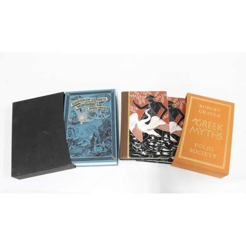 130 - Folio Society edition of Robert Graves 'The Greek Myths', together with a Folio Society edition of '... 