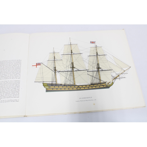 135 - 'Warships of the Royal Navy, First Series: Sail', illustrated and described by John Gardner, 44 x 36... 