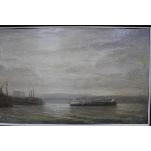 71 - ANNA KEEN (BRITISH CONTEMPORARY) VIC '56, oil on canvas, signed and framed.  182 x 60cm