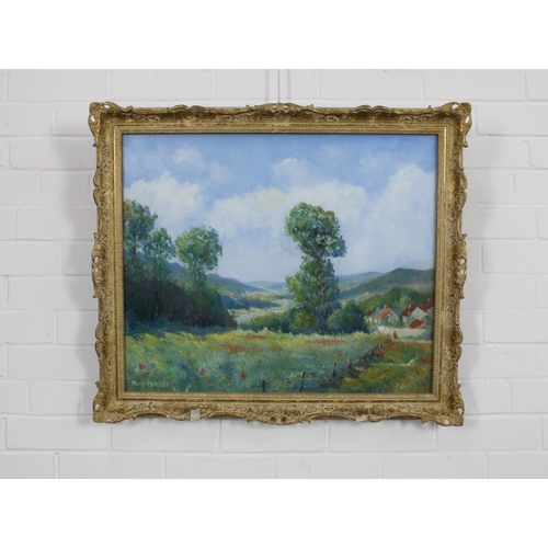 80 - BARBIZON SCHOOL, MONTARLOT, oil on canvas, apparently .  63 x 52cmunsigned, framed under glass withi... 