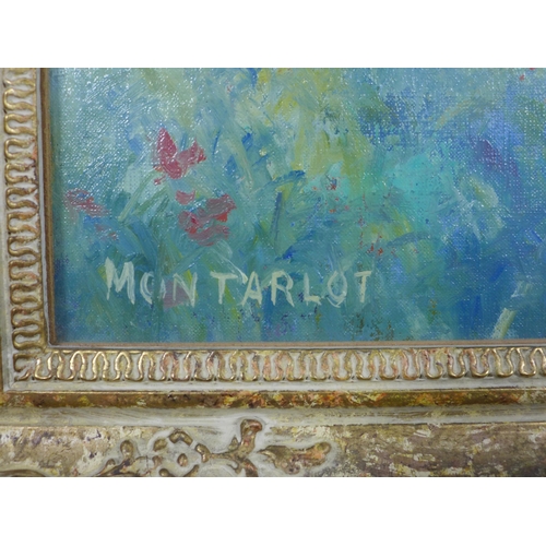 80 - BARBIZON SCHOOL, MONTARLOT, oil on canvas, apparently .  63 x 52cmunsigned, framed under glass withi... 