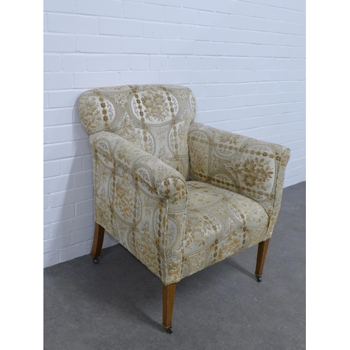 267 - An early 20th century upholstered armchair, 73 x 83 x 46cm.