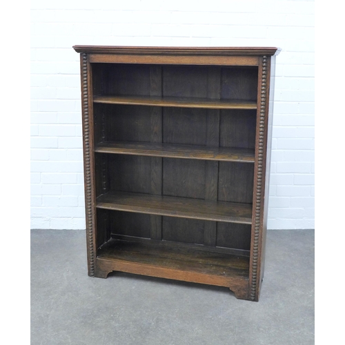 271 - Early 20th century oak open bookcase, 91 x 114 x 32cm.