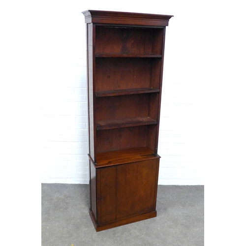 285 - 19th century mahogany cabinet, 66 x 180 x 76cm.