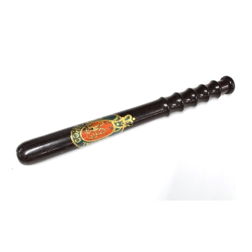 298 - Special constable truncheon with GR cipher