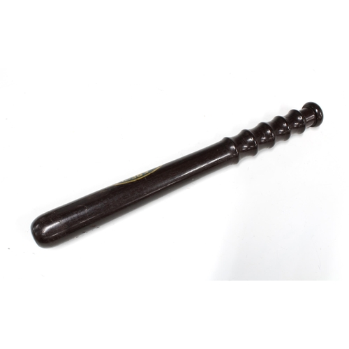 298 - Special constable truncheon with GR cipher