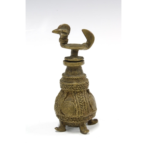 303 - Asante gold container, Ghana, 19th century, private  collection, UK.  10cm