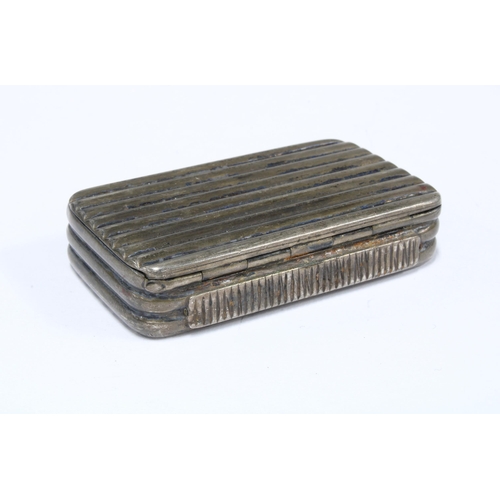 77 - Victorian silver combination snuff box and vesta by Sampson Mordan & Co, London 1893, 6cm long