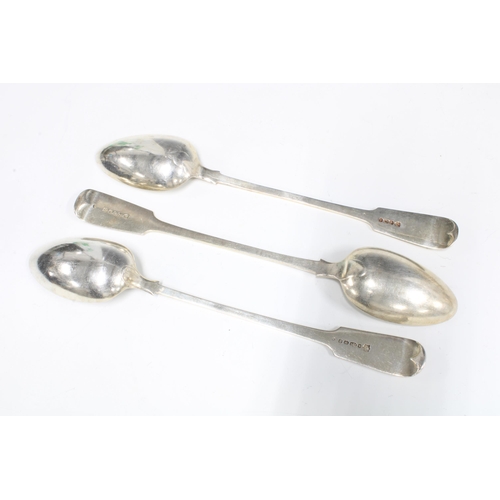 8 - Three Epns serving spoons, Old English pattern, 32cm long, (3)