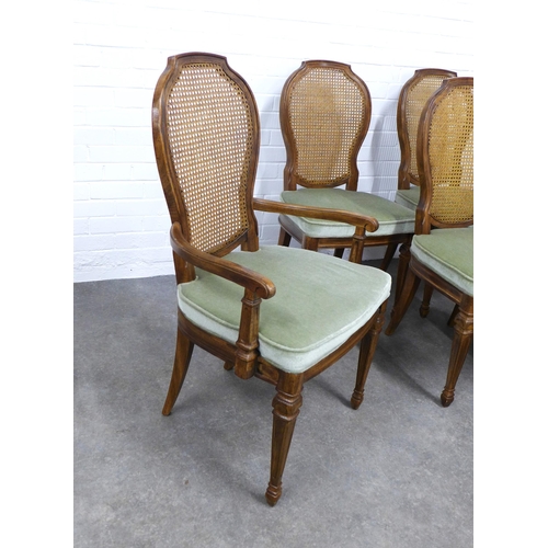 201 - Drexel Heritage set of eight bergere chairs, designed by Shirley Brackett,  to include two armchairs... 