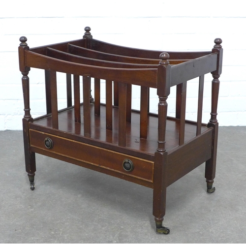 210 - Mahogany Canterbury, 56 x 54 x 36cm.