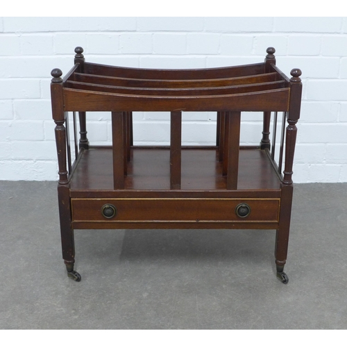 210 - Mahogany Canterbury, 56 x 54 x 36cm.