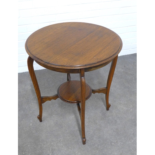 213 - An Edwardian oak occasional table,  62 x 71cm.