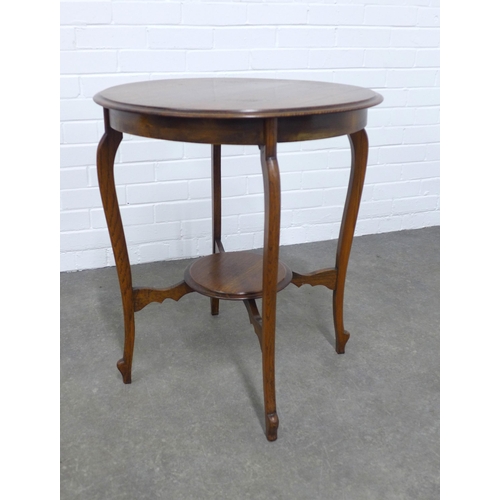 213 - An Edwardian oak occasional table,  62 x 71cm.