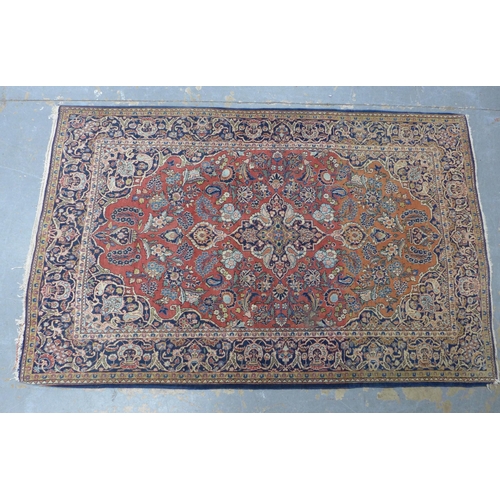 248 - Persian Kashan rug, 206 x 130cm.