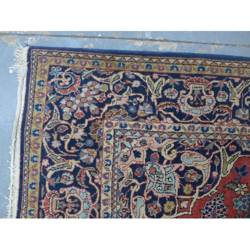 248 - Persian Kashan rug, 206 x 130cm.