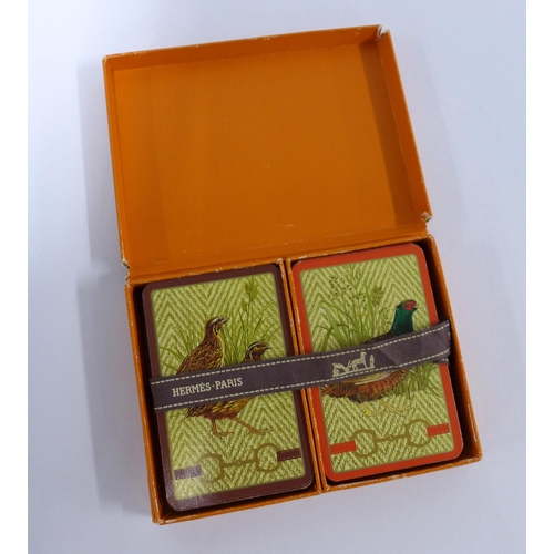 281 - Boxed set of Hermes playing cards, cards are 85 x 55mm