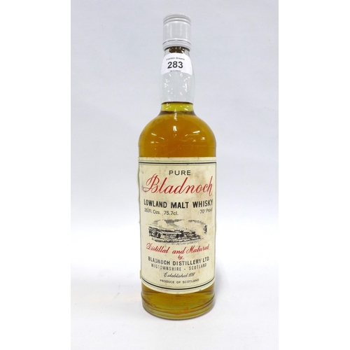 283 - BLADNOCH Lowland Malt Whisky. Circa 1970's. Distilled and matured by Bladnoch Distillery Ltd., Wigto... 