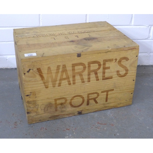 290 - 12 bottles of Warre's 1970 vintage port, crate unopened (12)