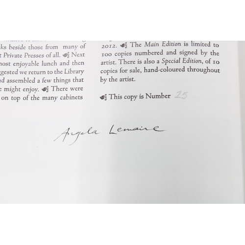 323 - Angela Lemaire,  Jubilate Agno (Rejoice in the Lamb) Old Stile Press, Ltd Edition number 25, with cl... 