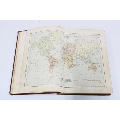 330 - 'The Students Atlas', 1872, constructed and engraved by John Bartholomew F.R.G.S., foxed with pencil... 