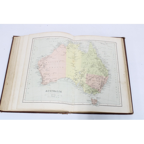 330 - 'The Students Atlas', 1872, constructed and engraved by John Bartholomew F.R.G.S., foxed with pencil... 